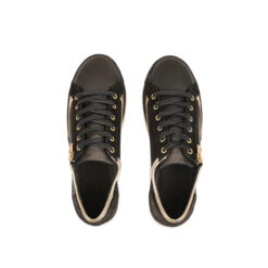 Pataugas JESTER/MIX F4H NOIR/DORÉ -Boutique Pop Pataugas 628254 BASKET FEMME JESTER MIX F4H NOIR DORE 6