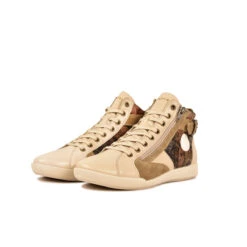 Pataugas PALME/CRI F4H BEIGE -Boutique Pop Pataugas 628269 150 BASKET HAUTE FEMME PALME CRI F4H BEIGE 5