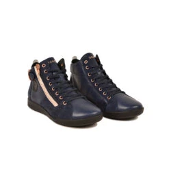 Pataugas PALME/MIX F4H MARINE/ROSE -Boutique Pop Pataugas 628270 922 BASKET FEMME PALME MIX F4H MARINE ROSE 4